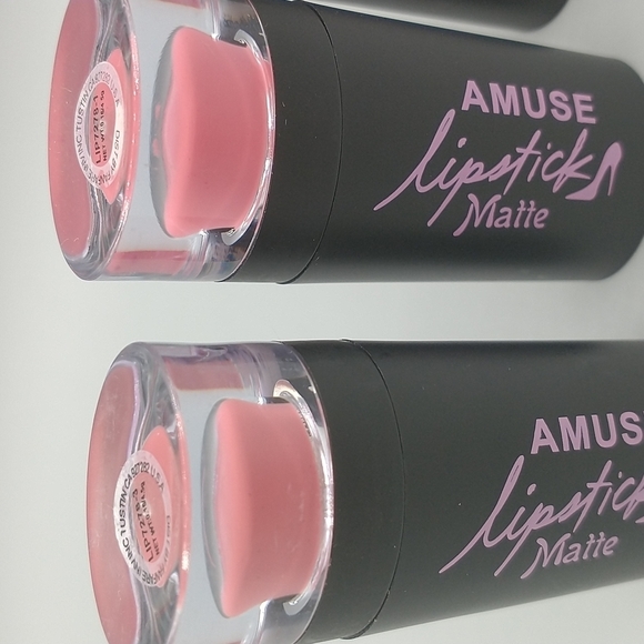 Amuse Matte Lipsticks Lip Colors Pink Shades - Picture 3 of 10